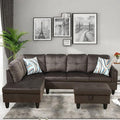 Convertible Sectional Couch, Large L Shaped Couch by ChicFurnit