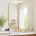 Bathroom Mirrors for Over Sink, 26x38 Gold Vanity Mirror for Bathroom Sink by Unknown