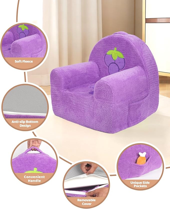 Toddler Chair, Comfy Foam Kids Couch - Image 6