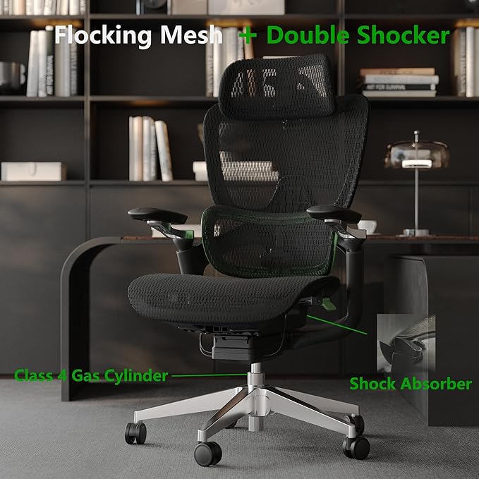 Ergonomic Office Chair, Mesh Home Office Desk Chair - Image 3