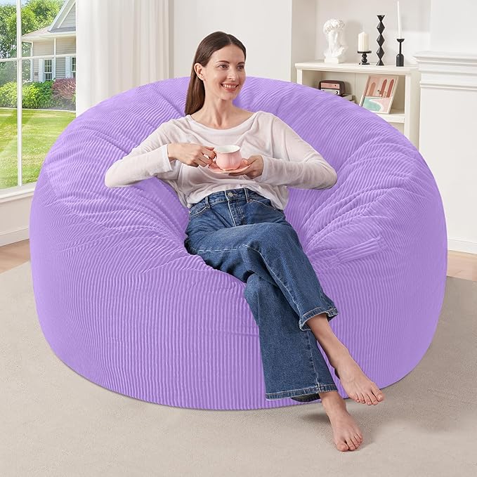 HABUTWAY 3FT Bean Bag Chair, Giant Bean Bag Chairs by HABUTWAYMakeYourLifeComfortable