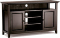 SIMPLIHOME Amherst 54-inch Wide Solid Wood TV Stand in Hickory Brown, by SimpliHome