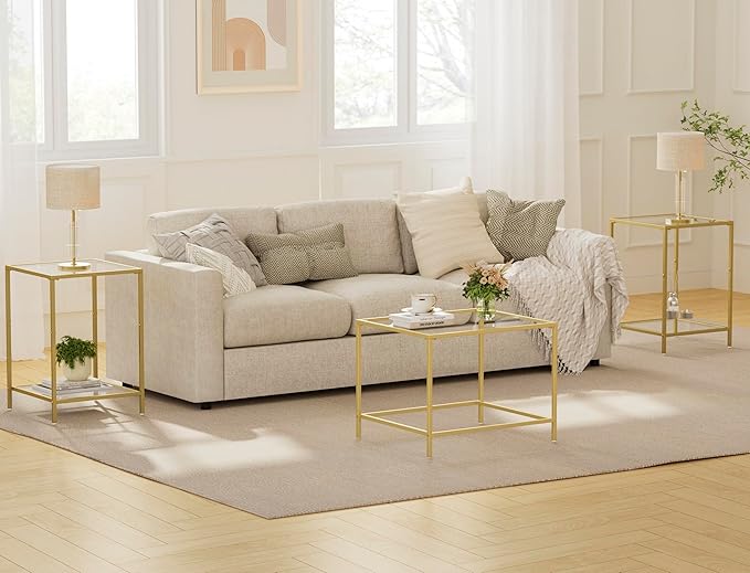 Glass Coffee Table, Modern Rectangular Coffee Table - Image 7