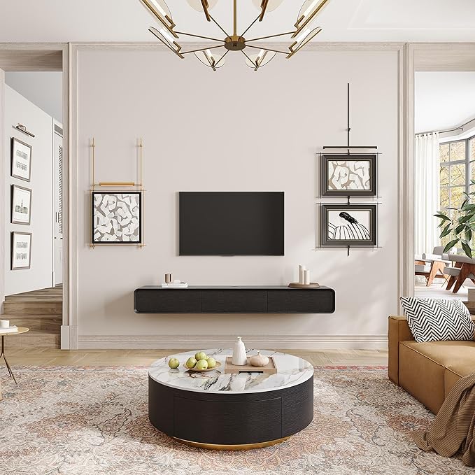 Fully-Assembled Minimalist Floating TV Stand, Modern Wall-Mounted Entertainment - Image 3