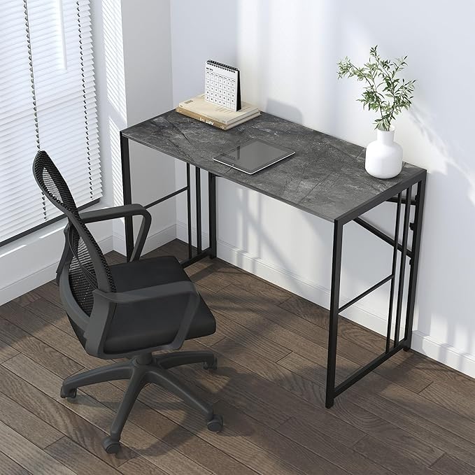 Folding Desk 40 inch Writing Gaming Computer Camping Desk, No Assembly Required - Image 2