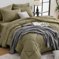 HEVUMYI Olive Green Full Comforter Set by HEVUMYI