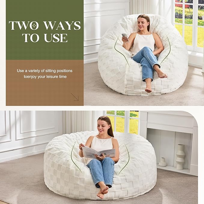 Hobestluk Bean Bag Chairs Beanbag Chair - Image 3