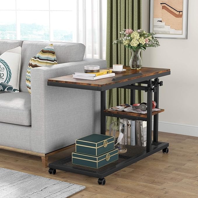 Tribesigns Height Adjustable C Table - Image 6