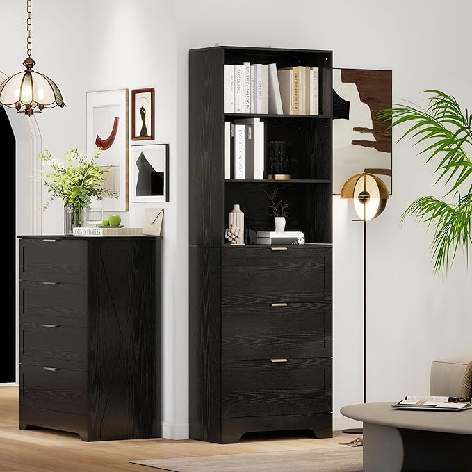 Modern Black Bookshelves and Bookcases - Image 8