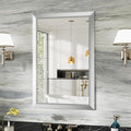 24x36 Inch Silver Bathroom Mirror by Briivuemodernmirrors