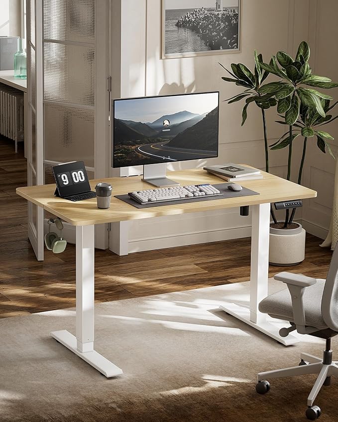 Marsail Electric Standing Desk, Adjustable Height Stand up Desk, 55 x 24 Inches - Image 2