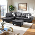 Osparple L Shaped Couch Faux Leather Sectional Couches by Unknown