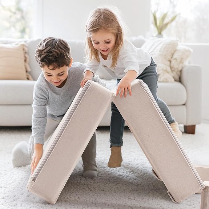 ROBOTIME Modular Play Couch for Kids, Convertible Toddler Sofa - Image 2