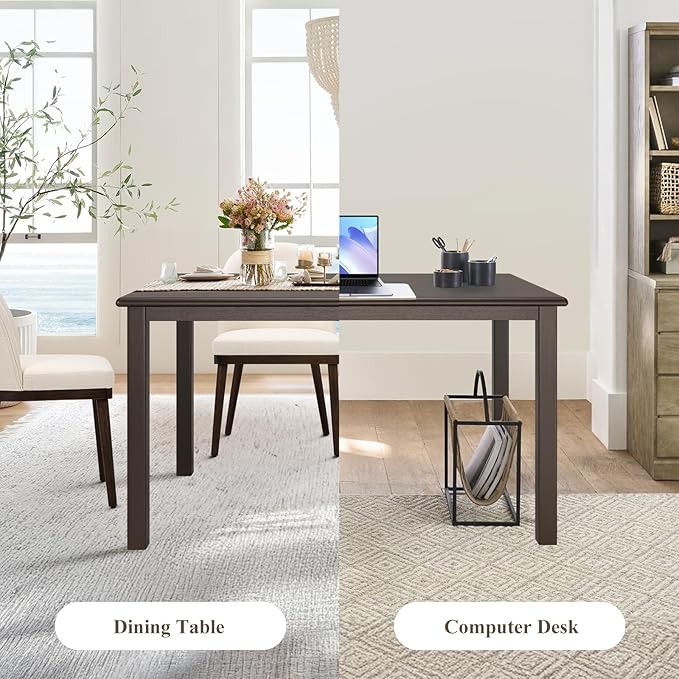 COLAMY 60 Inch Rectangular Kitchen Dining Table - Image 3