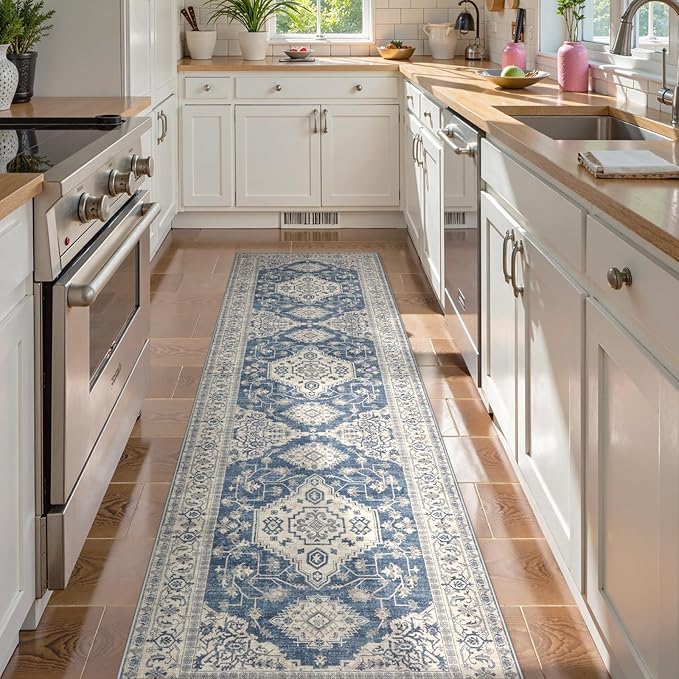 Lahome Oriental Hallway Runner Rug Non Slip, 2.5x8 Kitchen Washable Runner Soft by Lahome