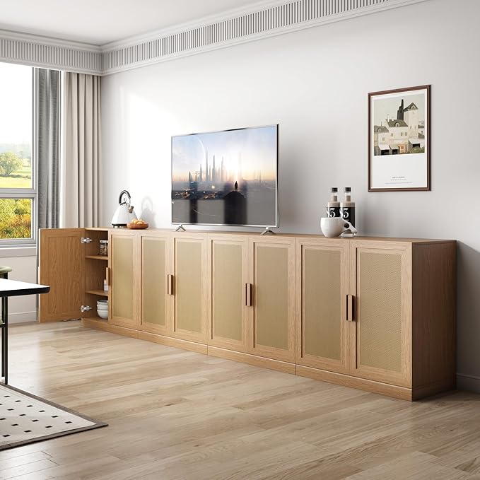 Buffet Cabinet, 2-Doors Sideboard Cabinet - Image 10