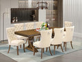 LEDA9-AWA-32 9 Pieces Dining Table Set Includes a Rectangle Table and 8 Light by LuxebyEastWestFurniture