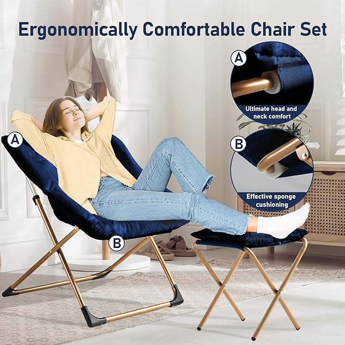 Comfy Oversized Saucer Chair - Image 4