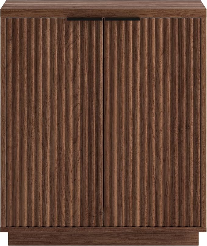 Henn&Hart 28" Wide Rectangular Accent Cabinet in Satin Walnut, - Image 6