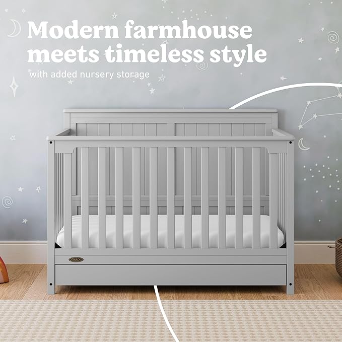 Graco Hadley 5-in-1 Convertible Crib - Image 4