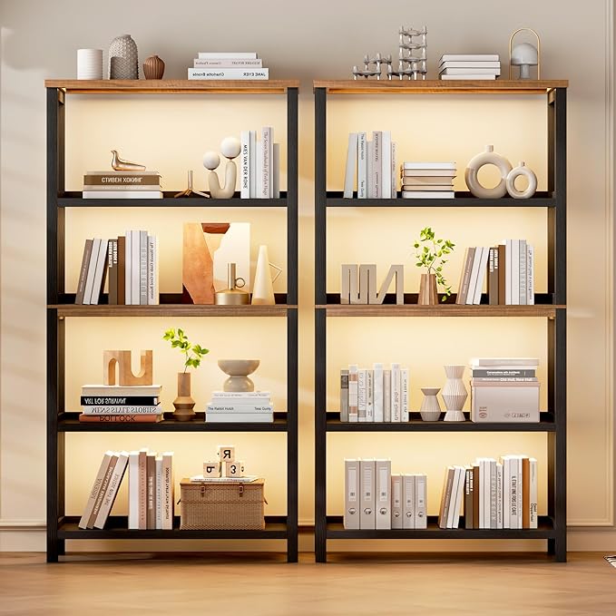 Vlsrka 5 Tier Wooden Bookshelf - Image 8