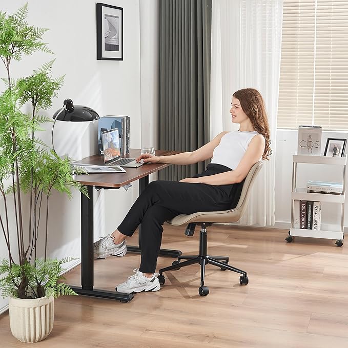 YOUNIKE Khaki Comfy Home Office Desk Chair - Image 7