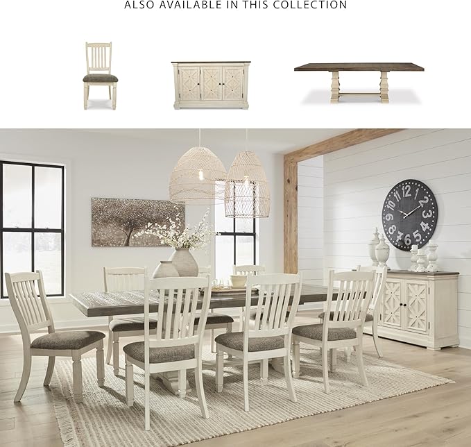 Signature Design by Ashley Bolanburg 20" Upholstered Dining Room Chair - Image 6