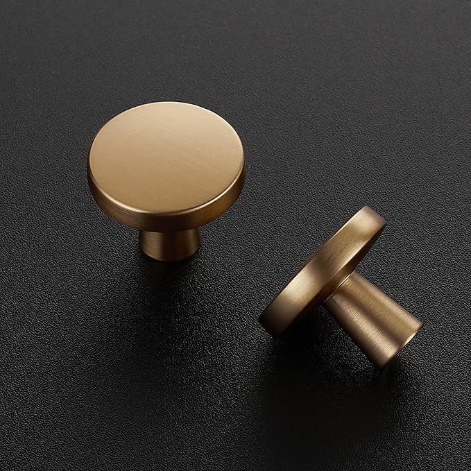 Ravinte 15 Pack Drawer Pulls 1-1/4 Inch Kitchen Cabinet Knobs Solid Round - Image 3