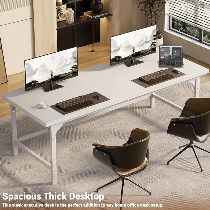 Unikito Large Office Desk, 70.8 x 31.5 Inch Extra Long Executive Computer Desk - Image 8