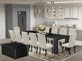 X12EL-0C6-35 - 14-piece Dining Room Table Set a Rectangular Dining Table by LuxebyEastWestFurniture