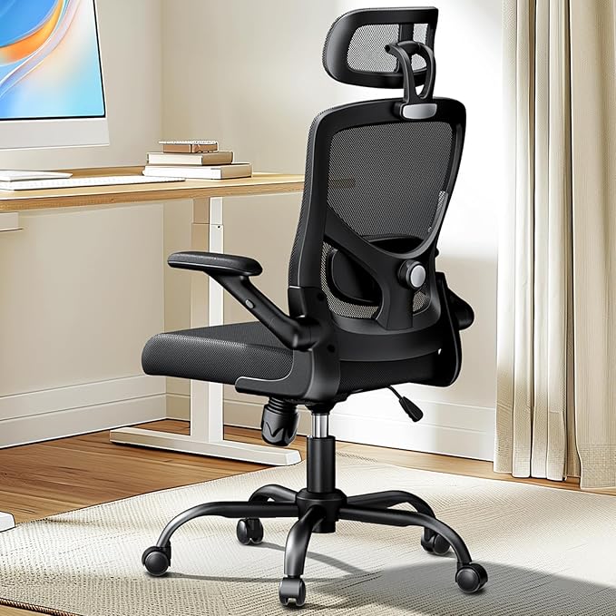 Marsail Ergonomic Mesh Office Chair High Back Desk Chair Adjustable Lumbar by Marsail
