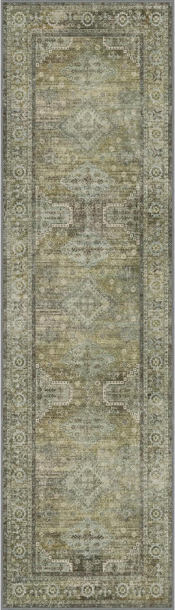 GENIMO Runner Rug 2x7 Non Slip Machine Washable Vintage Hallway Runner Rugs - Image 9