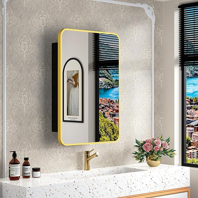 16x24 Inch Mirror Medicine Cabinet - Image 5