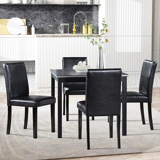 KEIKI 5-Piece Standard Height Dining Table Set - Image 2