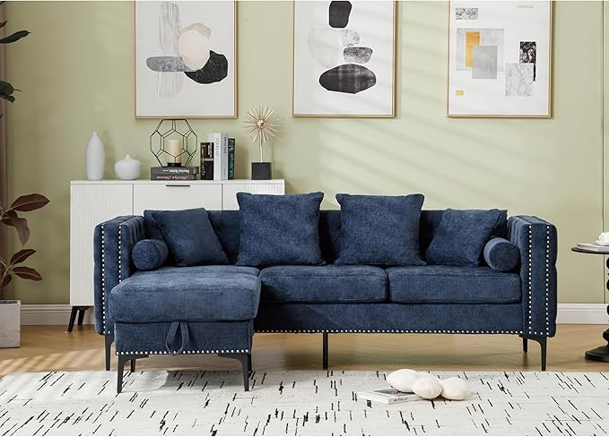 Ball & Cast 85" L Shaped Sectional Sofa - Image 7