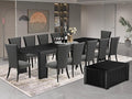 X12VE-0C6-50 - 14-Pc Dining Room Set a Rectangular Dining Table by LuxebyEastWestFurniture