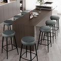 Counter Height Bar Stools, Upholstered Faux Leather Kitchen Counter Stools by ErdoruLiving