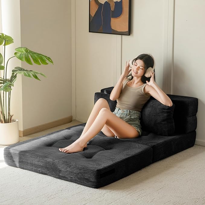 MAXYOYO Convertible Sofa Bed, Fold Out Loveseat Sleeper Sofa - Image 2