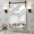 Farmhouse Bathroom Mirror 24x32 Inch, Rectangle Wall Decorative Mirrors by Mestikits