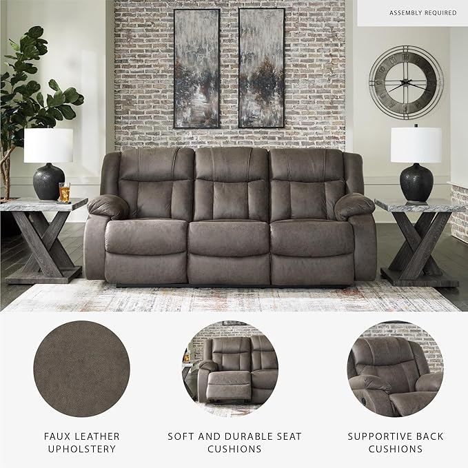 Signature Design by Ashley First Base Contemporary Faux Leather Manual - Image 4
