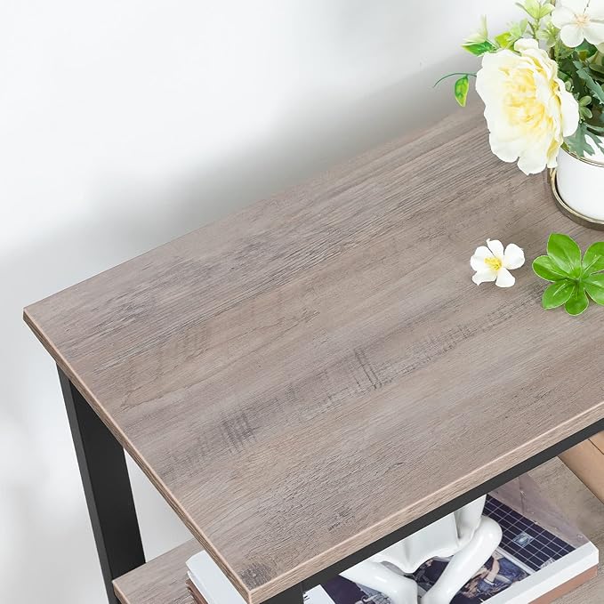 HOOBRO End Table, Simple Rustic Side Table - Image 5
