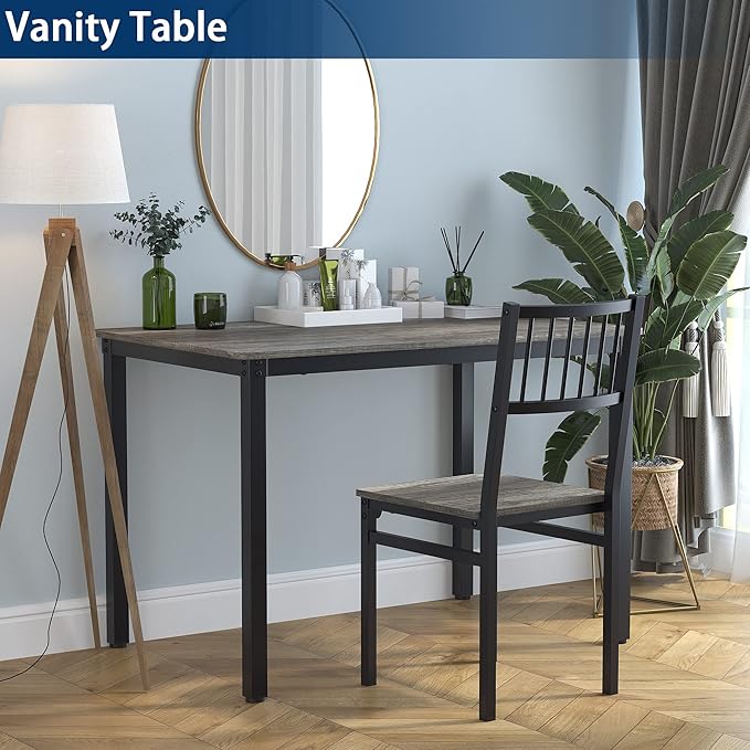 Teraves Dining Table Set for 4/Computer Desk, Kitchen Table - Image 6