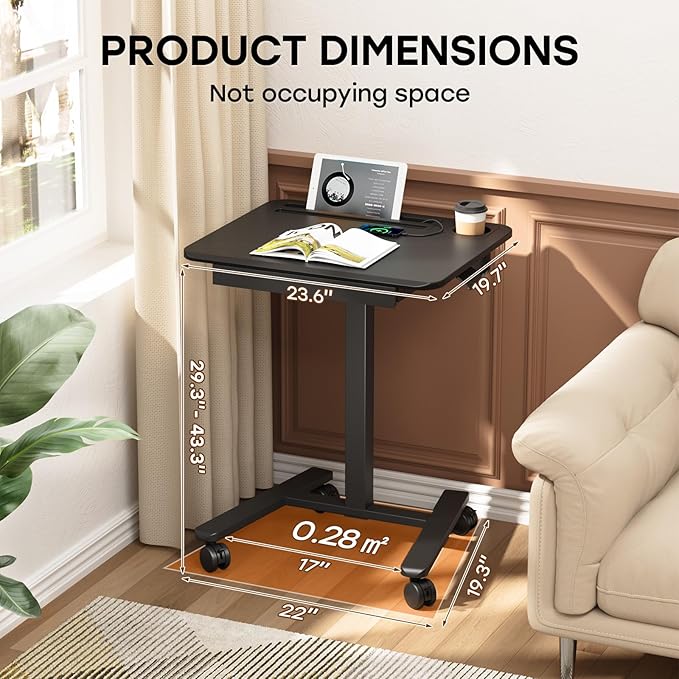 Mobile Small Standing Desk - Image 2