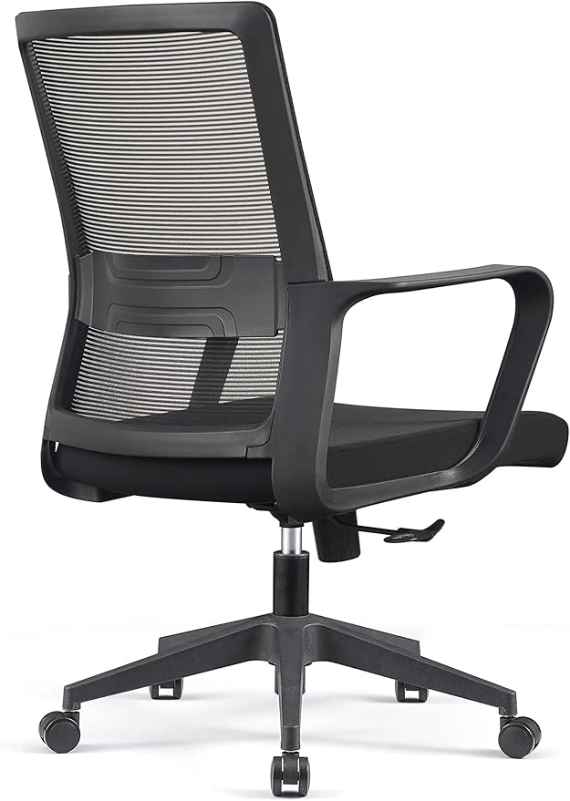 Black Mesh Office Chair - Image 6