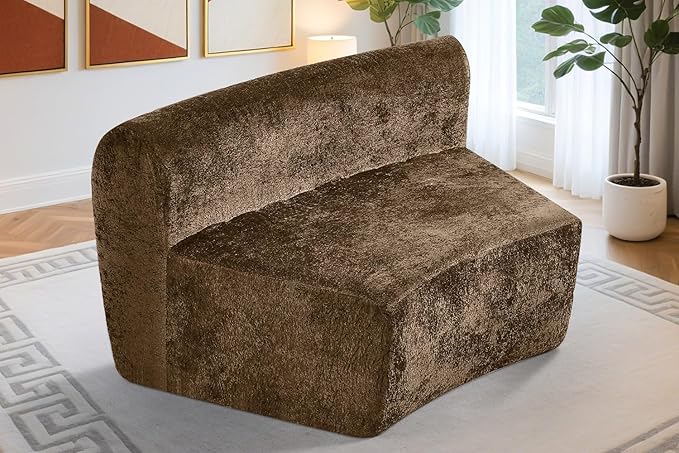 Homguava Modular Sectional Sofa, Memory Foam Couch Single Sofa Chair - Image 3
