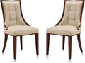 Manhattan Comfort Fifth Avenue Faux Leather Dining Chairs, Parsons Accent by ManhattanComfort