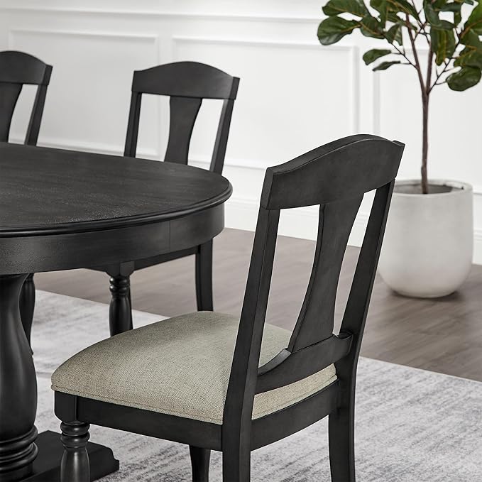 KEIKI Retro 7-Piece Wooden Dining Table Set - Image 4