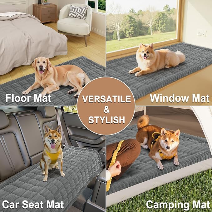 Smiry Couch Cover for Dogs Washable, Non Slip Fuzzy Pet Couch Covers for 3 - Image 7