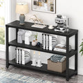 EXCEFUR Industrial Entryway Table, 3 Tier Console Table by EXCEFUR