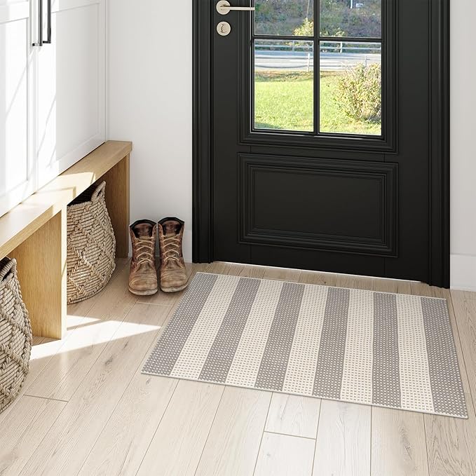 OJIA Fall Front Door Mat Outdoor Entrance 24"x36", Machine Washable Porch Rug - Image 9